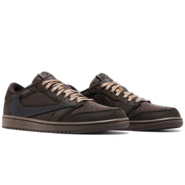 Air Jordan 1 Low Travis Sctott Velvet Brown - Image 2