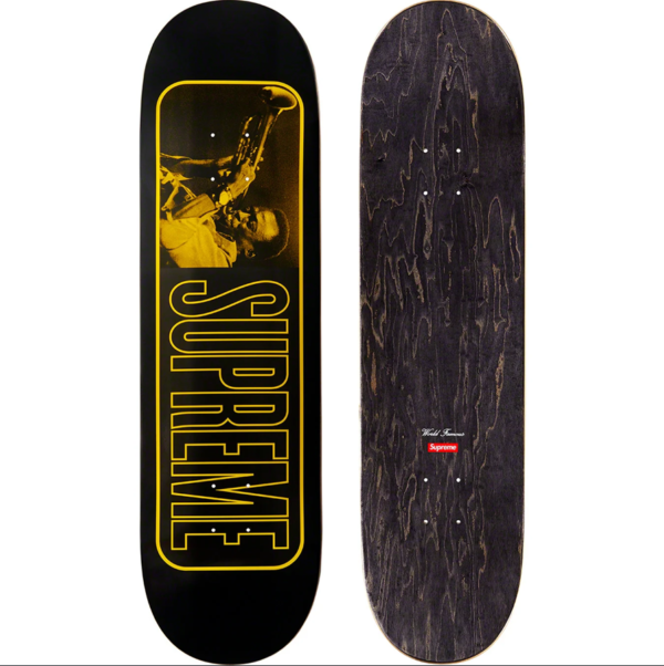 Supreme Miles Davis Black Skateboard Deck