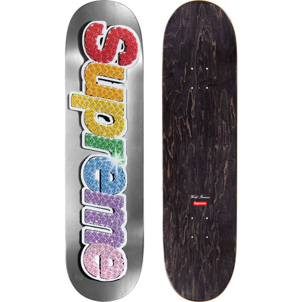 Supreme Bling Box Logo Platinium Skateboard Deck