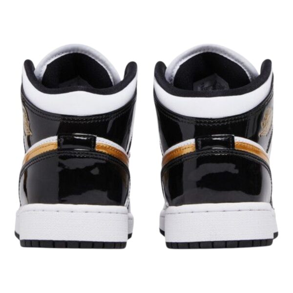 Air Jordan 1 Mid Patent “Black Gold” GS - Image 3