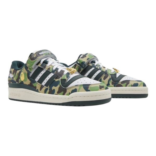 Adidas Bape x Forum Low 84 “‘30th Anniversary Green” - Image 3
