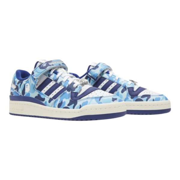 Adidas Bape x Forum Low 84 “‘30th Anniversary Blue” - Image 3