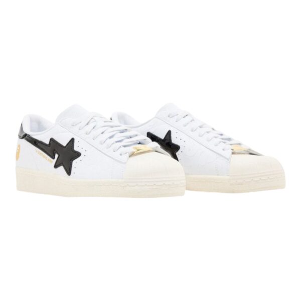 Adidas Bape Superstar Vintage “White Black” - Image 3