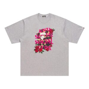 Bape x Anti Social Social Club Tee Grey