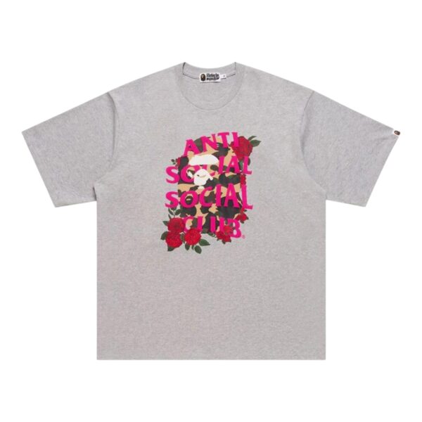 Bape x Anti Social Social Club Tee Grey