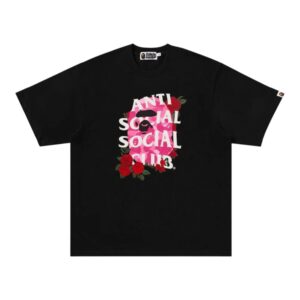 Bape x Anti Social Social Club Tee Black