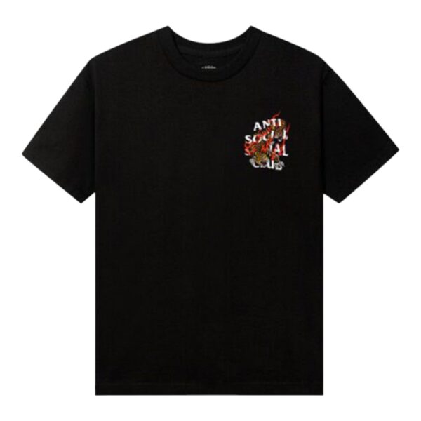 Anti Social Social Club Tiger Blood Black Tee - Image 2